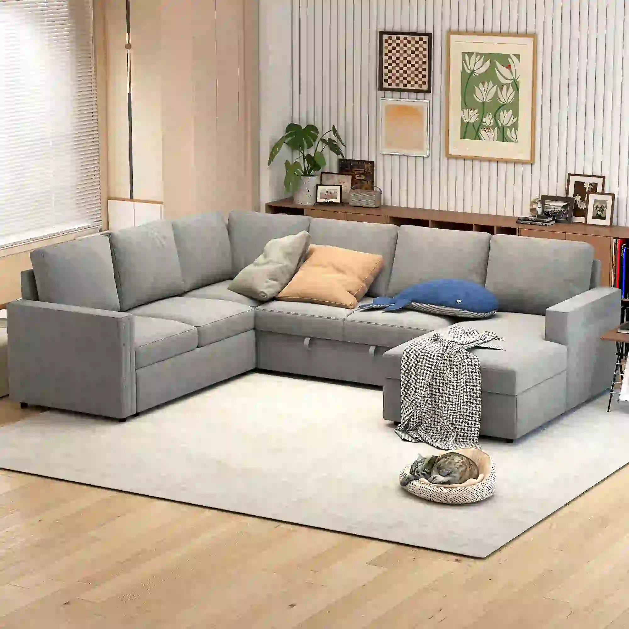 Pull Out Sofa Bed, Sleeper Couch with Storage, Velvet Upholstery, Velvet Sofas & Reclining Chairs at Gallery Canada