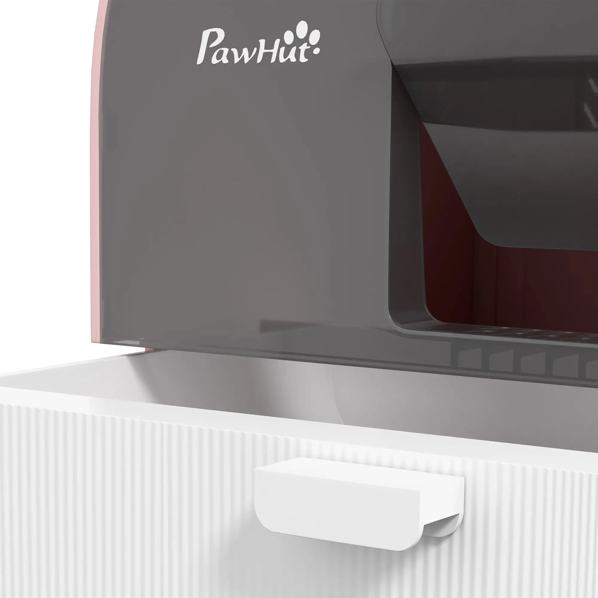 Cat Litter Box with Lid, Removable Tray, Scoop, Filter, Pink Cat Litter Box Enclosures at Gallery Canada