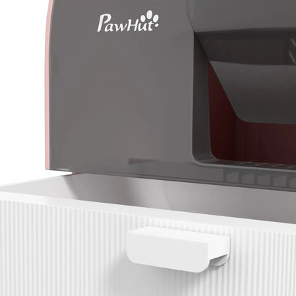 Cat Litter Box with Lid, Removable Tray, Scoop, Filter, Pink Cat Litter Box Enclosures at Gallery Canada