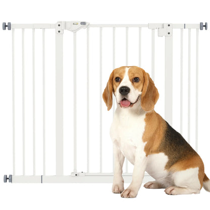 Pet Gate with Door, 30 in Tall, Pressure-Mounted Safety Gate, White Pet Gates at Gallery Canada