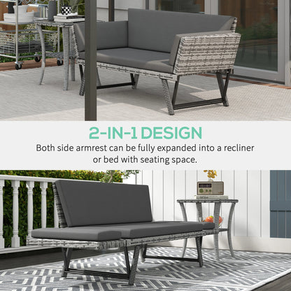 Convertible Wicker Loveseat, Grey Patio Chaise Lounge, Grey Patio Furniture Sets at Gallery Canada