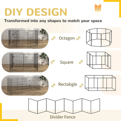 30inch Foldable Metal Pet Playpen, Dog Kennel Cage, 8 Panel Houses, Kennels & Pens at Gallery Canada