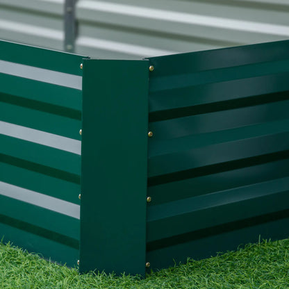95" x 36" x 12" Galvanized Raised Garden Bed, Metal Elevated Planter Box Galvanized Planter Boxes at Gallery Canada