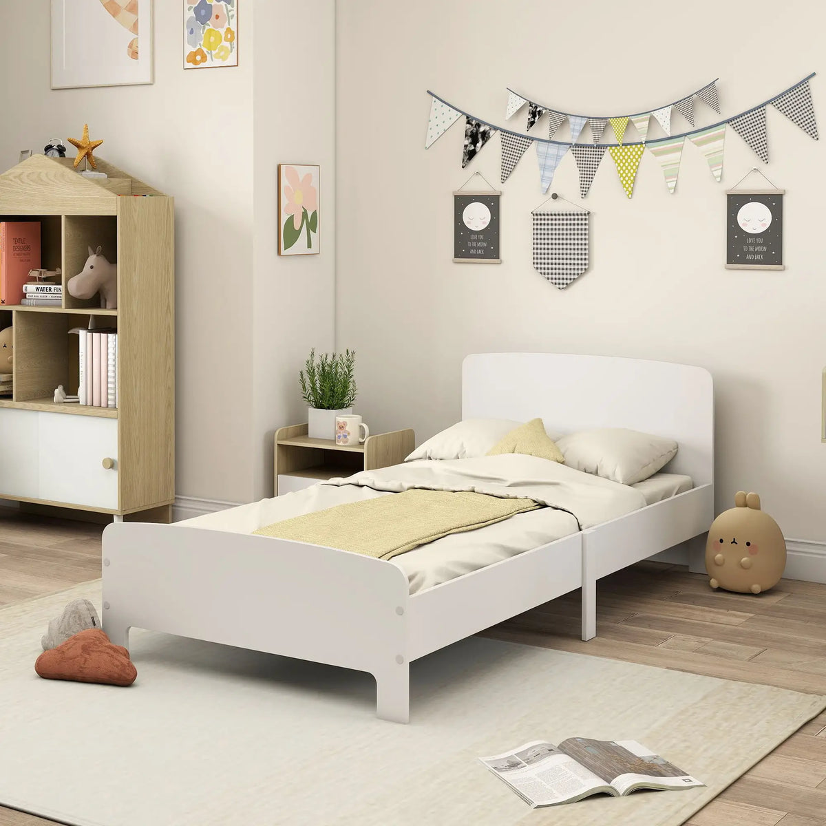 Toddler Bed Frame, 3-12 Years, White Kids Bedroom Furniture at Gallery Canada