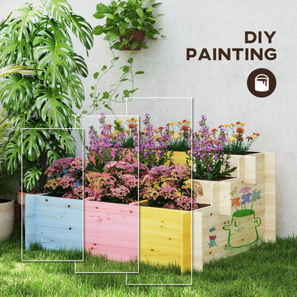 3 Tier Raised Garden Bed, 9 Grow Grids, Bed Liner, Outdoor Raised Garden Beds at Gallery Canada