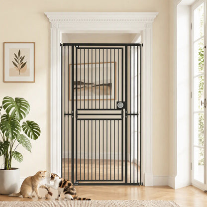 Barrière pour chat extra haute de 71", barrière pour animaux de 29"-39" de large, sans perçage