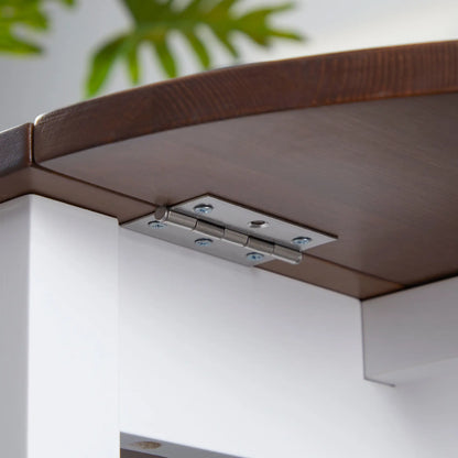 Solid Wood Drop Leaf Kitchen Table, Folding Dining Table, Brown Bar Tables & Dining Tables at Gallery Canada