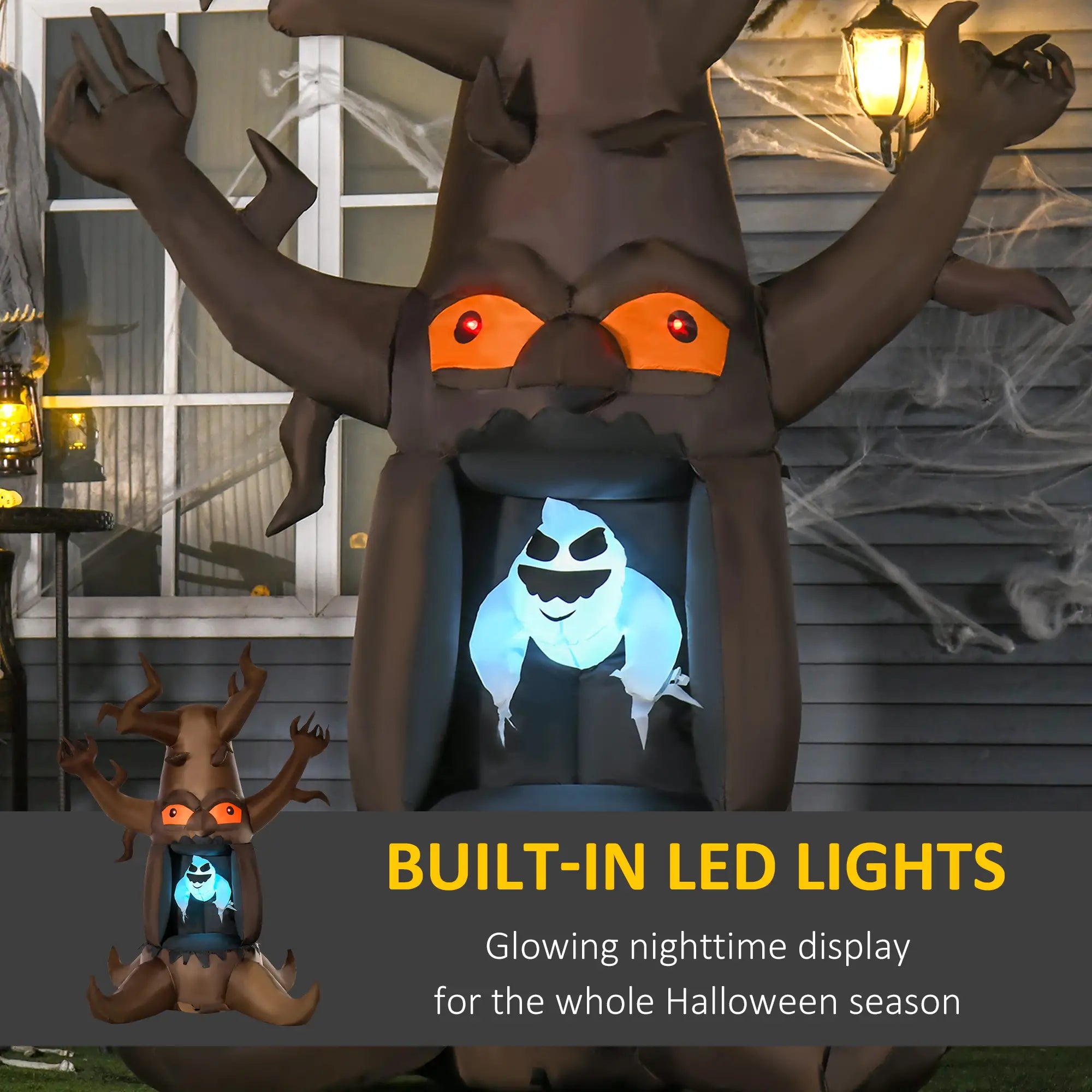 Inflatable Halloween Haunted Tree with Ghost, LED Lawn Decoration Halloween Decorations at Gallery Canada