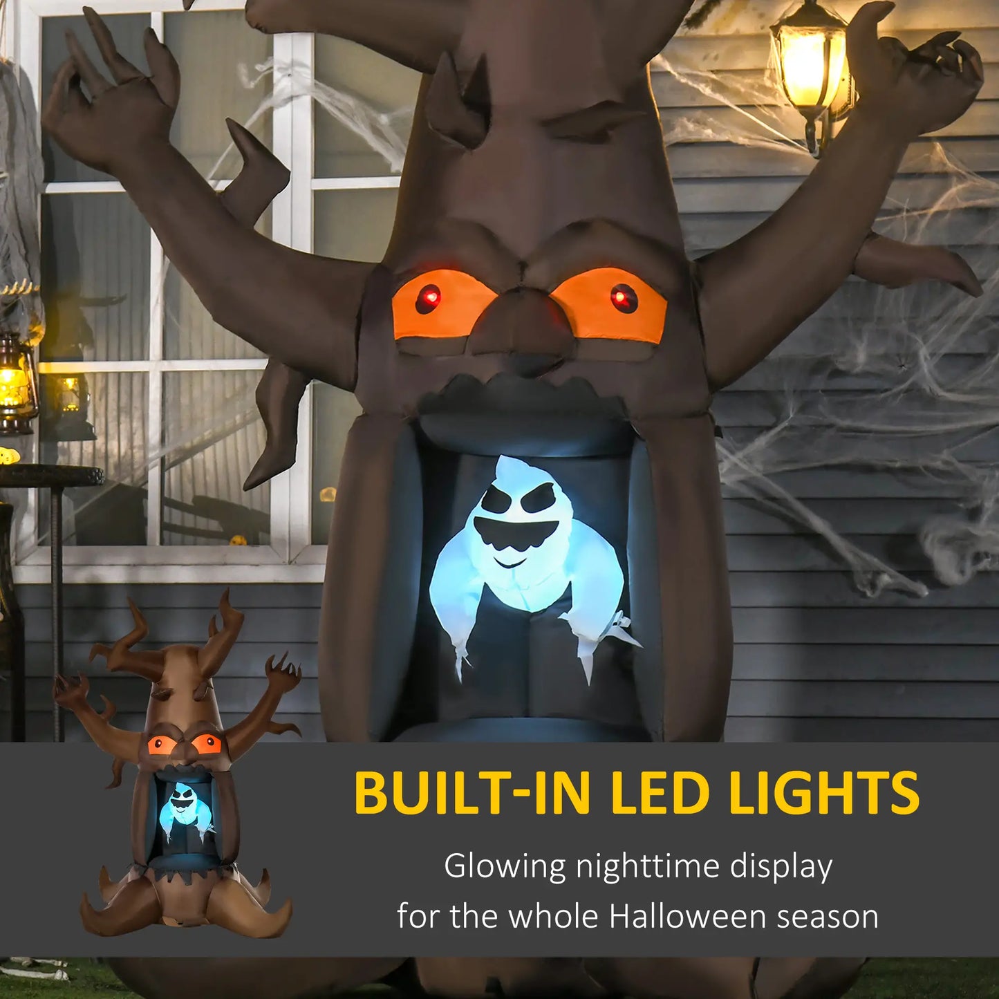 Inflatable Halloween Haunted Tree with Ghost, LED Lawn Decoration Halloween Decorations at Gallery Canada