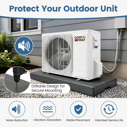 Mini Split Condenser Pad, Gray Mini Split AC Parts & Accessories at Gallery Canada
