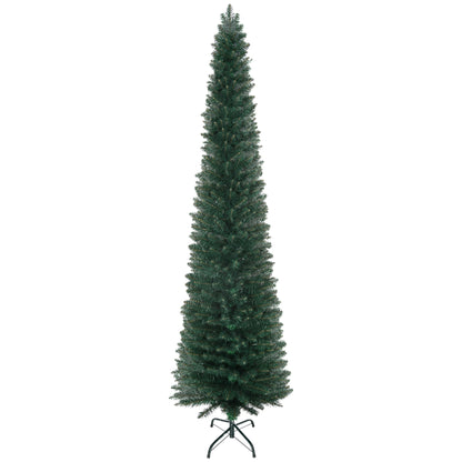 7FT Artificial Christmas Tree, Foldable Black Stand, Green Pencil Christmas Trees Green at Gallery Canada