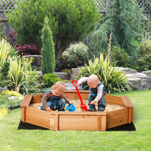 Kids Sandbox with Cover, Seat, 55