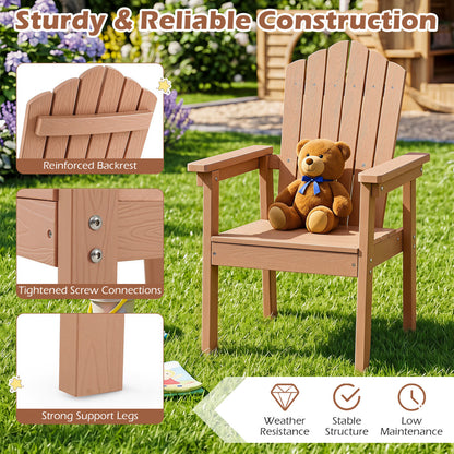 Outdoor Adirondack Chair, High Backrest, Wide Armrests, Brown Adirondack Chairs at Gallery Canada