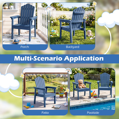 High Back Adirondack Chair, Wide Armrests, Navy Adirondack Chairs at Gallery Canada
