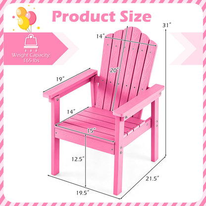 Outdoor Adirondack Chair With High Backrest, Pink Adirondack Chairs at Gallery Canada