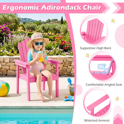 Outdoor Adirondack Chair With High Backrest, Pink Adirondack Chairs at Gallery Canada
