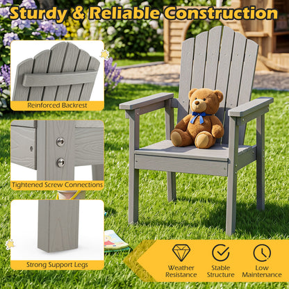 Outdoor Adirondack Chair, High Backrest, Wide Armrests, Silver Adirondack Chairs at Gallery Canada