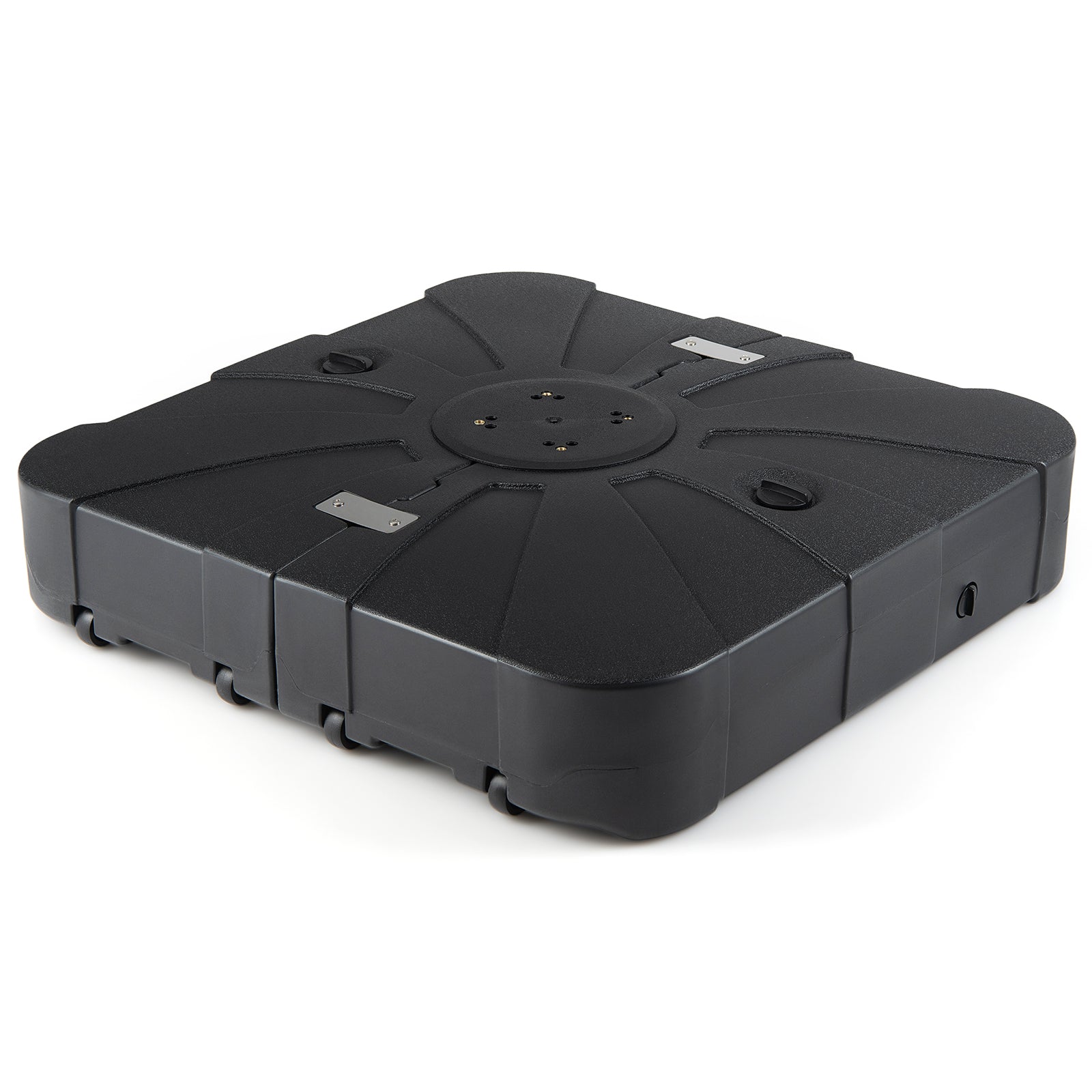 Outdoor Cantilever Umbrella Base Square Water and Sand Fillable Base-35 Inches, Black Outdoor Umbrella Bases at Gallery Canada