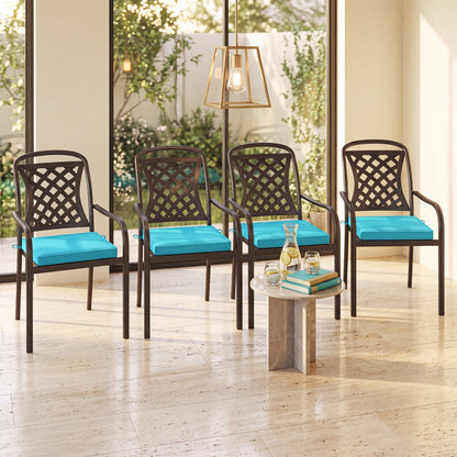 Ensemble de coussins de chaise d'extérieur, lot de 2, imperméable, turquoise