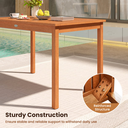 Outdoor Dining Table For 4-6 People, 48 Inches, Natural Patio Dining Tables at Gallery Canada