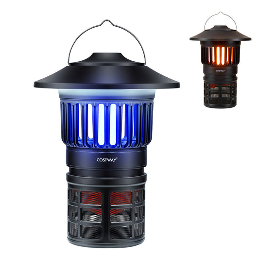 Rechargeable Electric Bug Catcher, Outdoor Fly Trap With Light, Black Camping Black at Gallery Canada