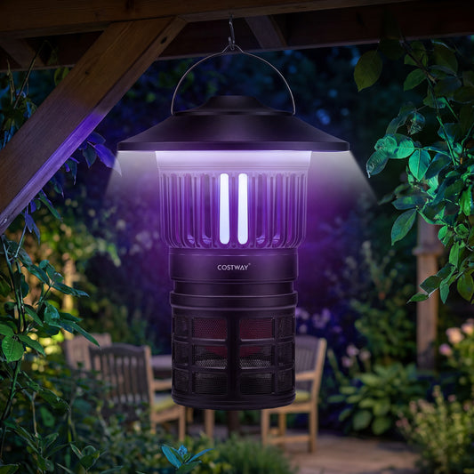 Rechargeable Electric Bug Catcher, Outdoor Fly Trap With Light, Black Camping Black at Gallery Canada