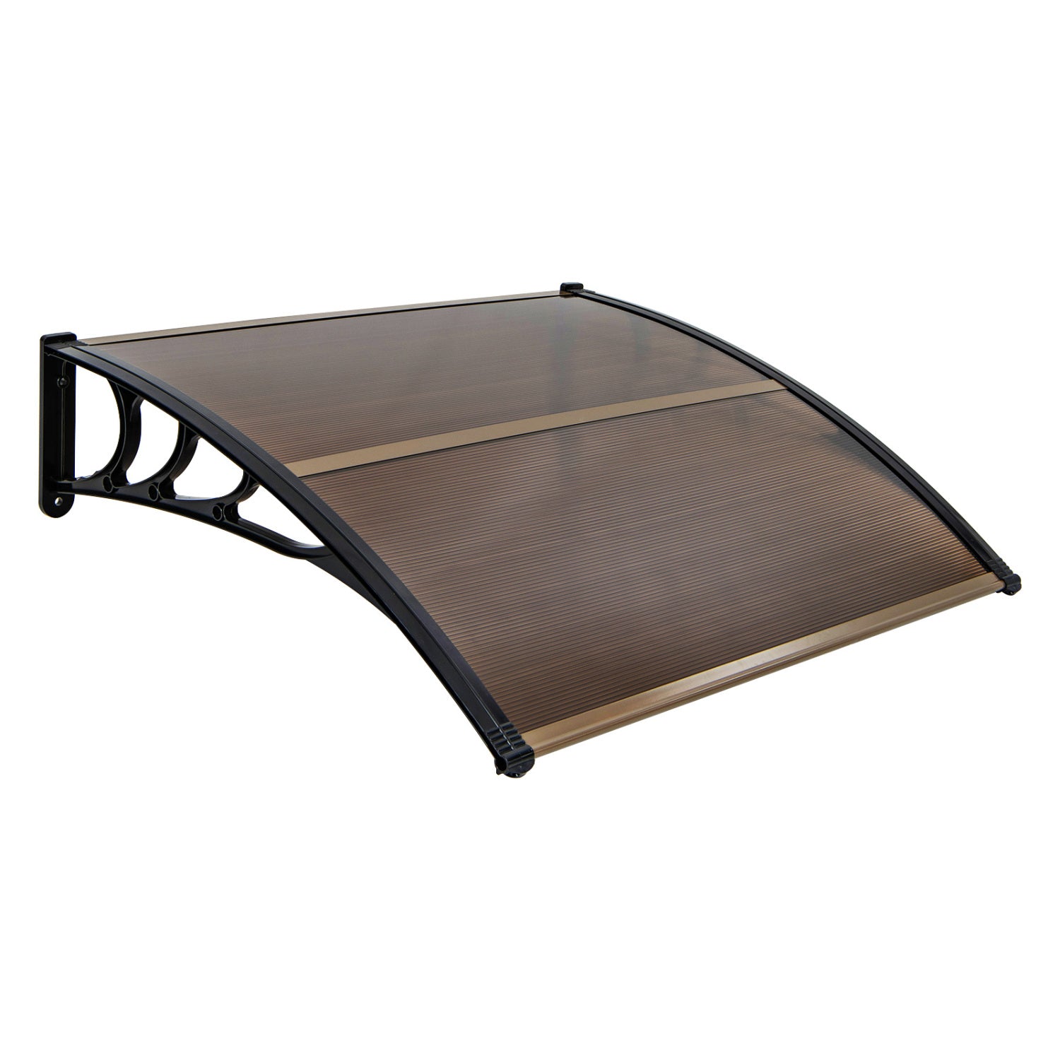 Outdoor Front Door Patio Overhang Awning, 48 x 40 Inch, Brown Outdoor Shades at Gallery Canada