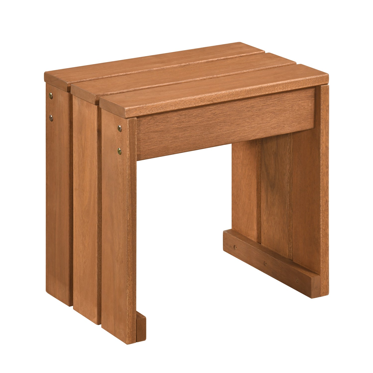 Outdoor Garden Bench, Single Person, Patio Backless, Solid Wood Frame Outdoor Benches at Gallery Canada