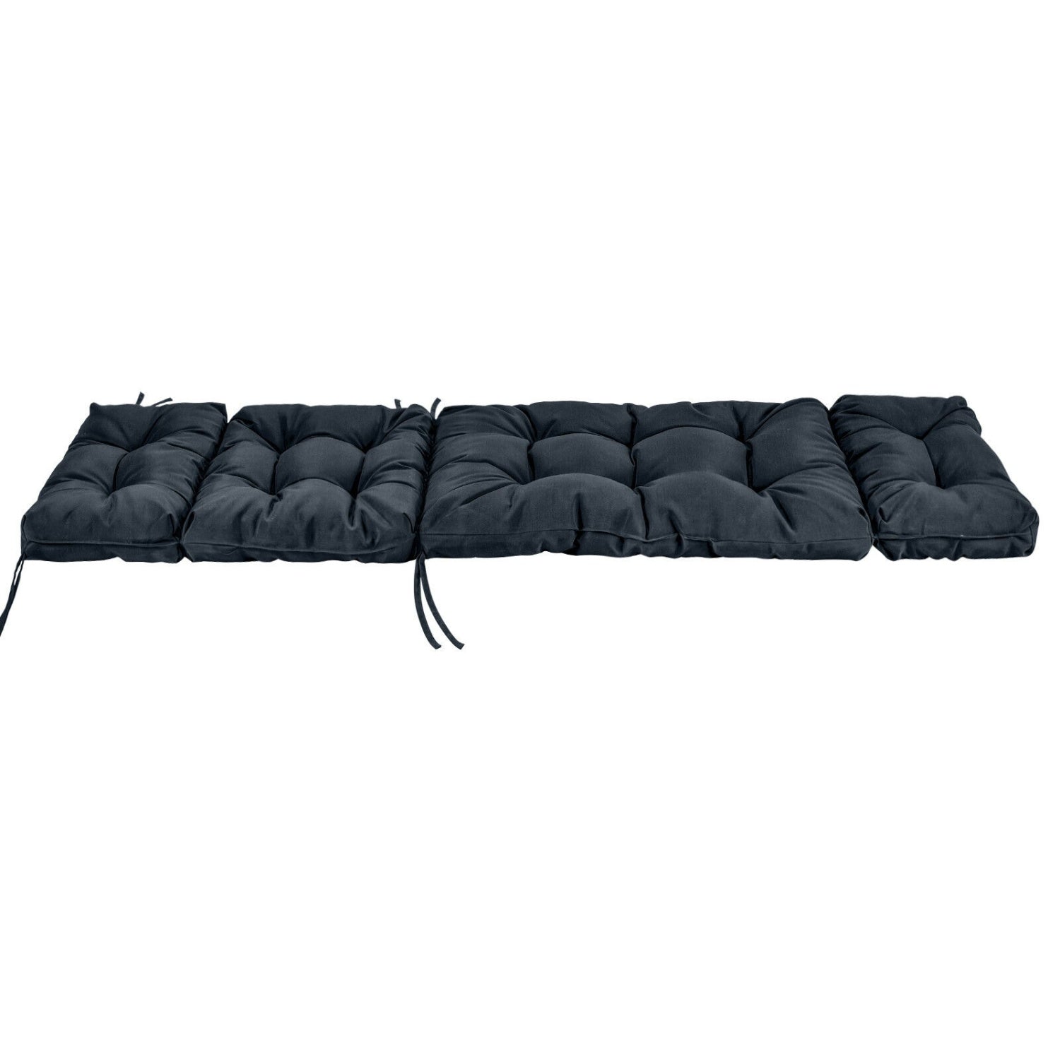 Outdoor Chaise Cushion With String Ties, Gray Outdoor Chaise Lounges at Gallery Canada