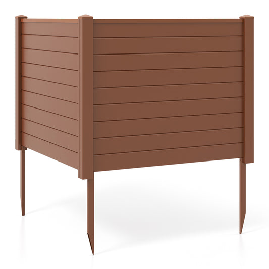 Outdoor PVC Air Conditioner Fence, 20 Inch, Brown Decorative Fencing & Flooring Brown at Gallery Canada
