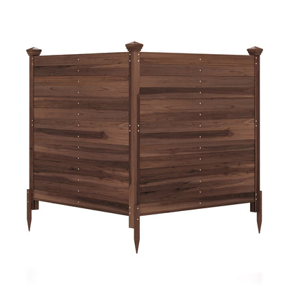 Outdoor Privacy Air Conditioner Fence Decorative Fencing & Flooring Brown at Gallery Canada