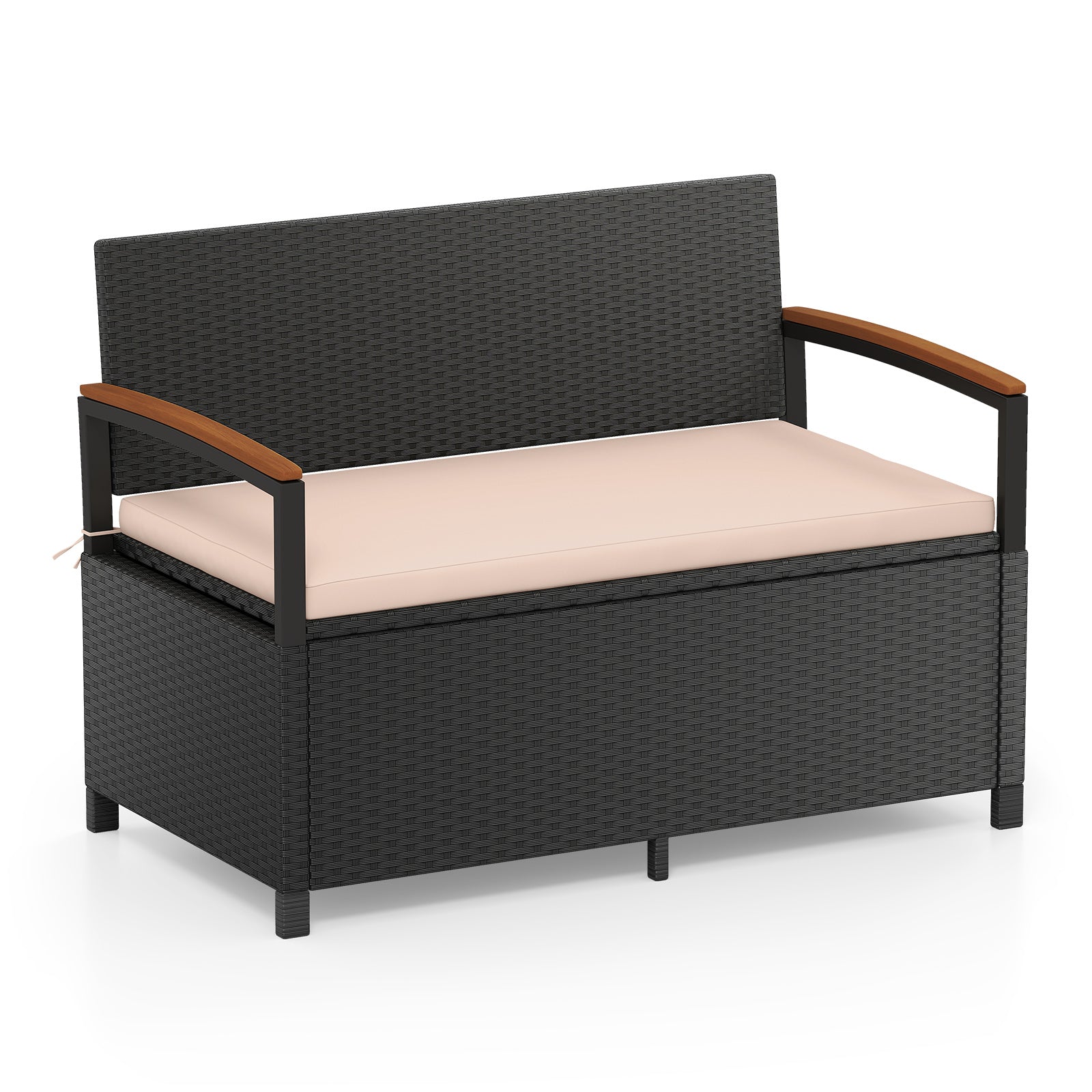 Outdoor Storage Bench Deck Box, Beige Sheds & Outdoor Storage at Gallery Canada