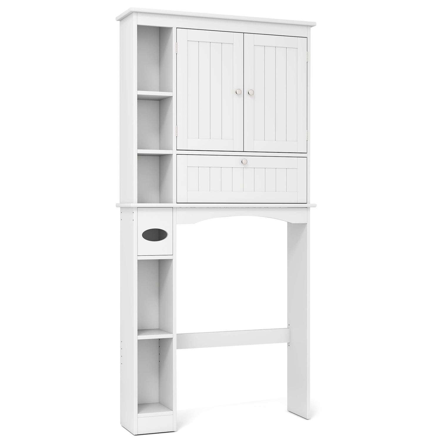 Over The Toilet Storage Cabinet, Adjustable Shelf, White Bathroom Etagere White at Gallery Canada