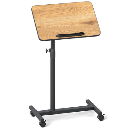 Overbed Rolling Food Tray Table, Natural End & Side Tables at Gallery Canada