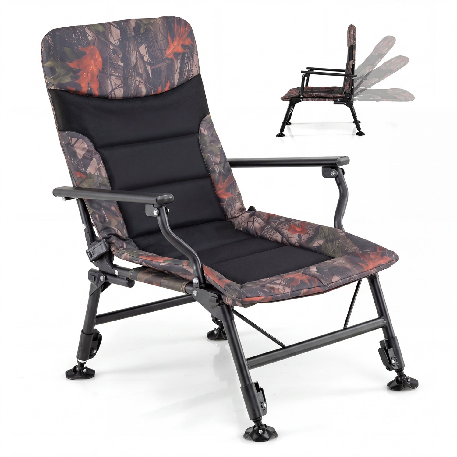 Oversized Foldable Fishing Chair Camping Furniture Multicolor at Gallery Canada