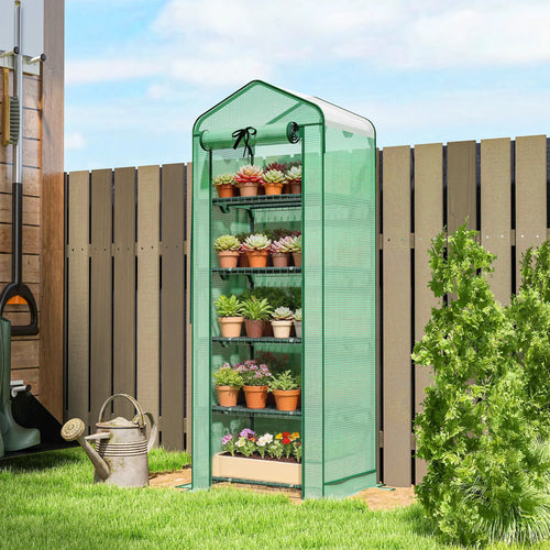 Mini Greenhouse With Screen Roof, 27.6