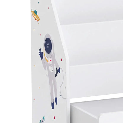 3-Tier Kids Bookshelf, Moveable Drawer, Ages 3-8, White Bookshelves & Bookcases at Gallery Canada