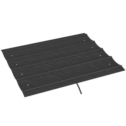 Retractable Pergola Canopy, 10' x 7' Sun Shade, UV30+, Dark Grey Gazebo Canopy Replacement at Gallery Canada