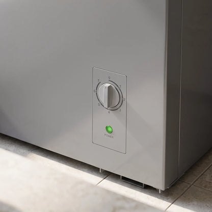 3.5 Cu.Ft Chest Freezer, 7-Setting Thermostat, Wire Basket, Grey Small Kitchen Appliances at Gallery Canada