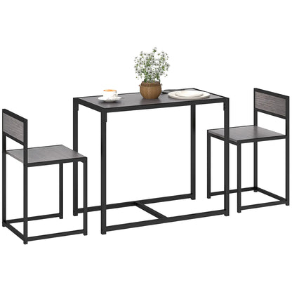 Industrial Dining Set For 2, Kitchen Table With Chairs Dining Table Sets Grey at Gallery Canada