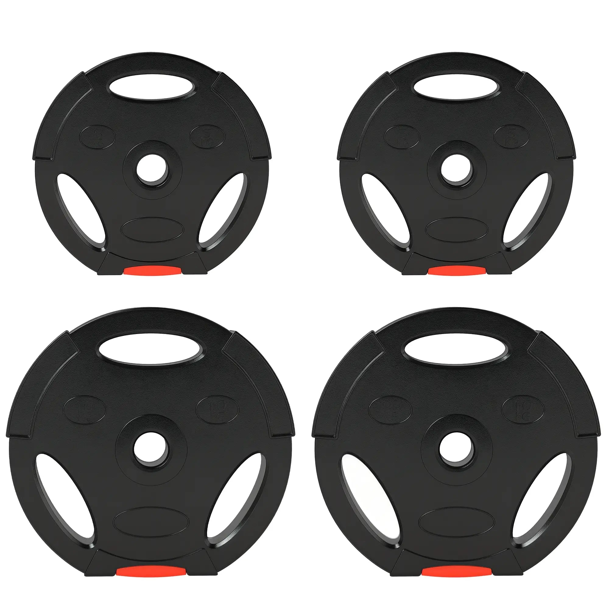 1-Inch Weight Plates, Barbell Weights Set, 2 x 22lbs + 2 x 11lbs Dumbbells & Barbells at Gallery Canada
