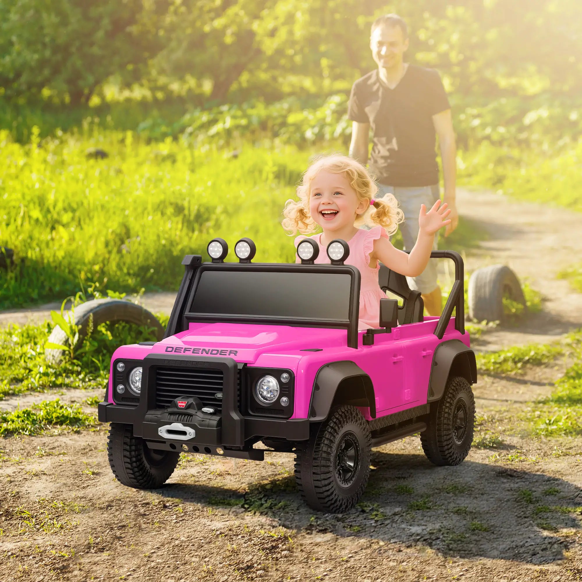 Kids Ride On Truck with Remote Control, 3 Speed, Pink Electric Toy Cars at Gallery Canada