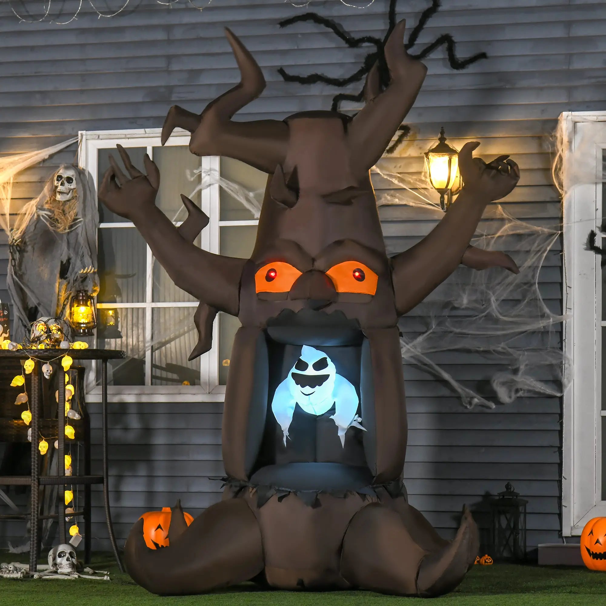 Inflatable Halloween Haunted Tree with Ghost, LED Lawn Decoration Halloween Decorations at Gallery Canada