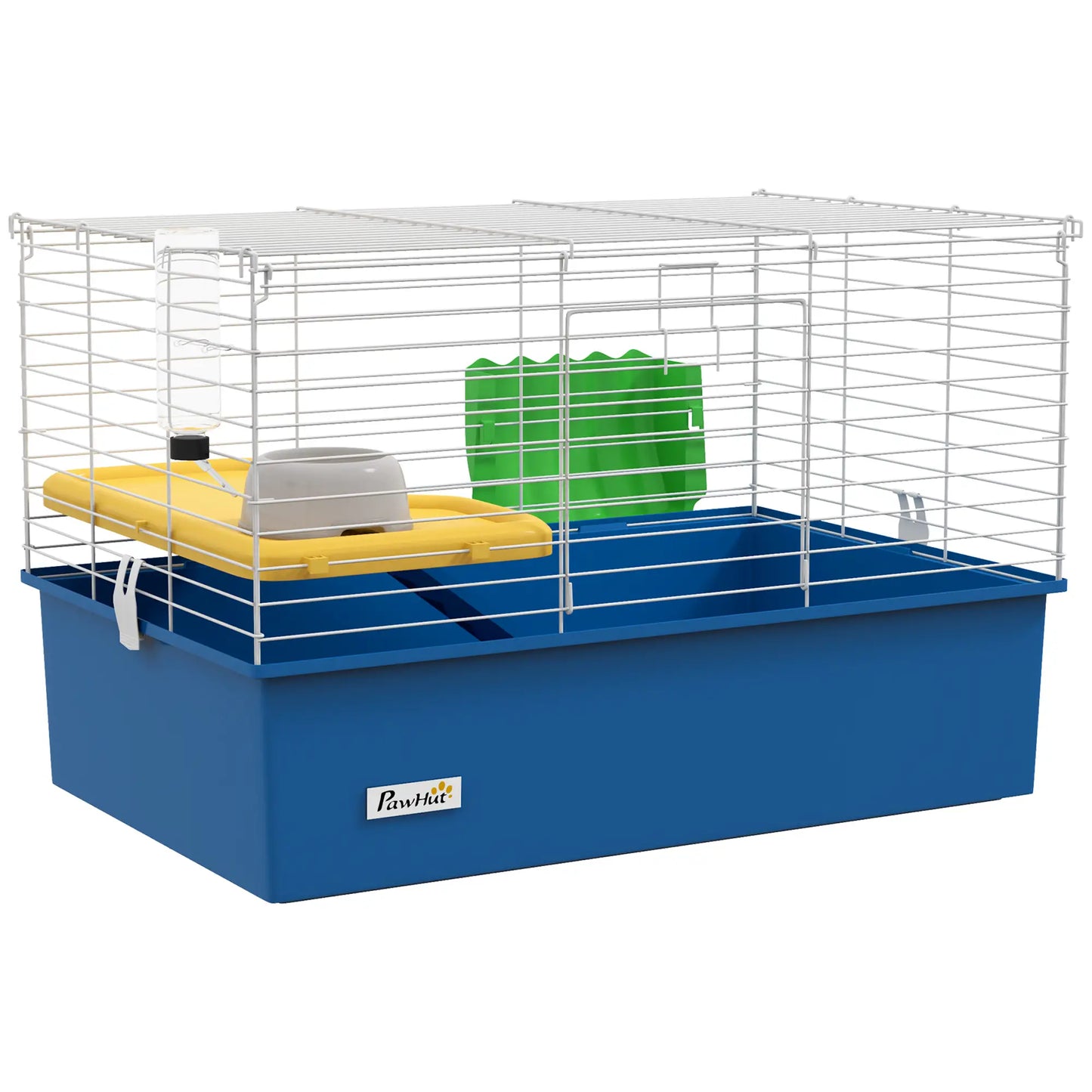 18.5" Small Animal Cage, Water Bottle, Food Dish, Platform, Ramp, Blue Houses & Habitats at Gallery Canada