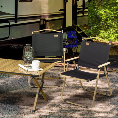 Set Of 2 Folding Camping Chairs Portable, Black Picnic Tables & Camping Chairs at Gallery Canada