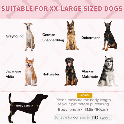 Elevated Dog Bed, Raised Dog Cot, XL 48" x 36" x 9", Red Elevated Dog Beds at Gallery Canada