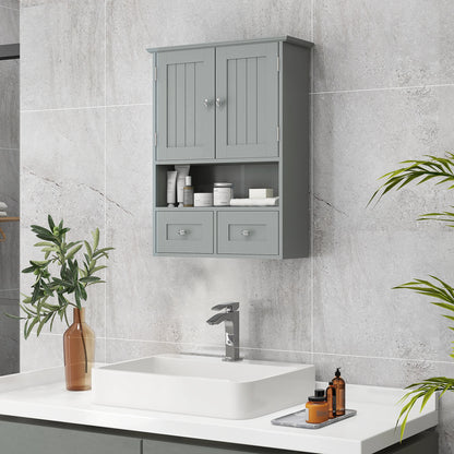 Bathroom Wall Cabinet, Medicine Cabinet, Over Toilet Storage, Grey Wall Mounted Cabinets at Gallery Canada