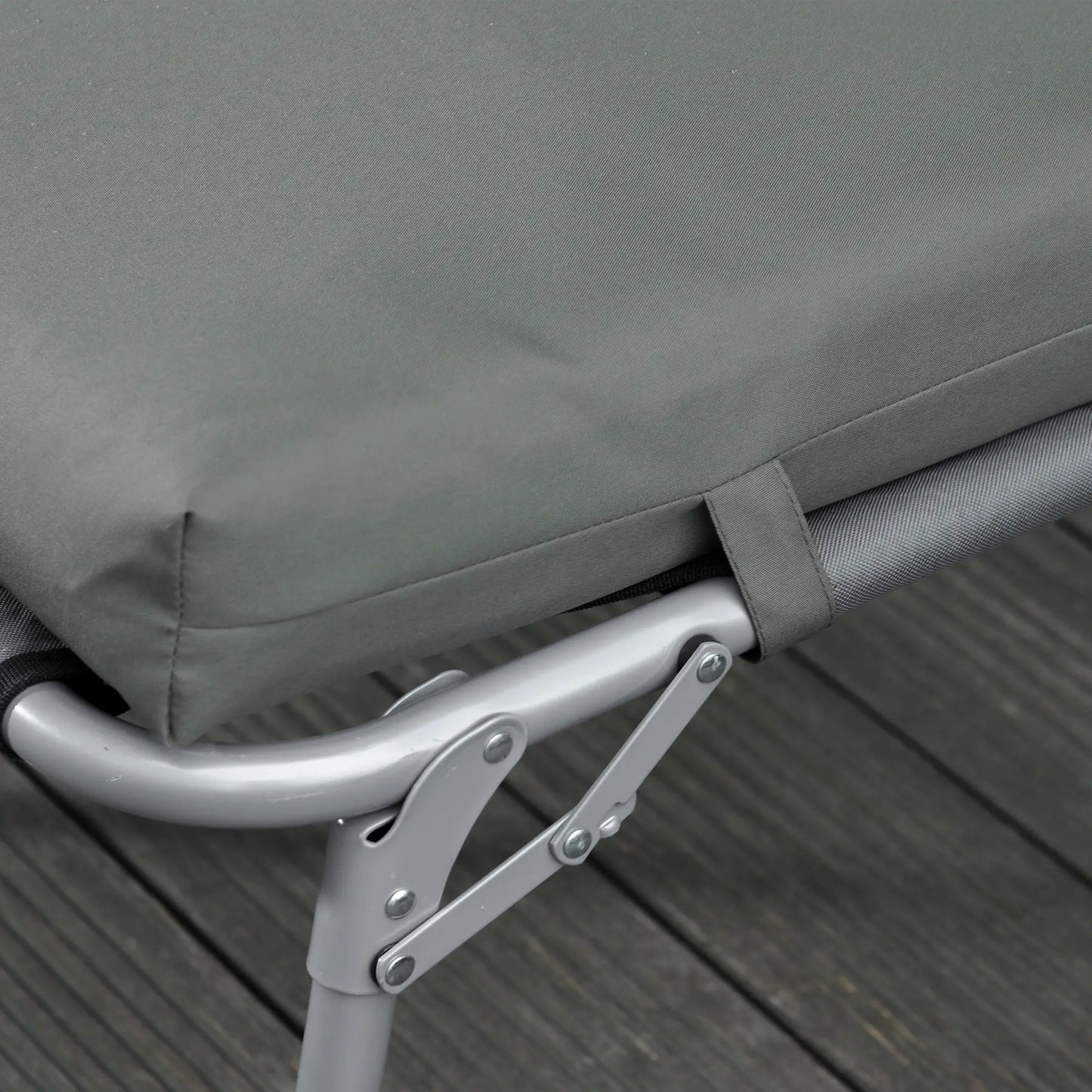 Outdoor Lounge Chair Cushion Set, 77.2" x 21.7", Dark Grey Patio Chair Cushions at Gallery Canada