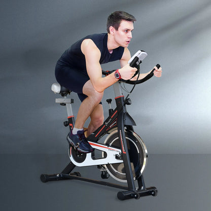 Upright Stationary Exercise Bike, Adjustable Resistance, LCD Monitor, Black Exercise & Stationary Bikes at Gallery Canada