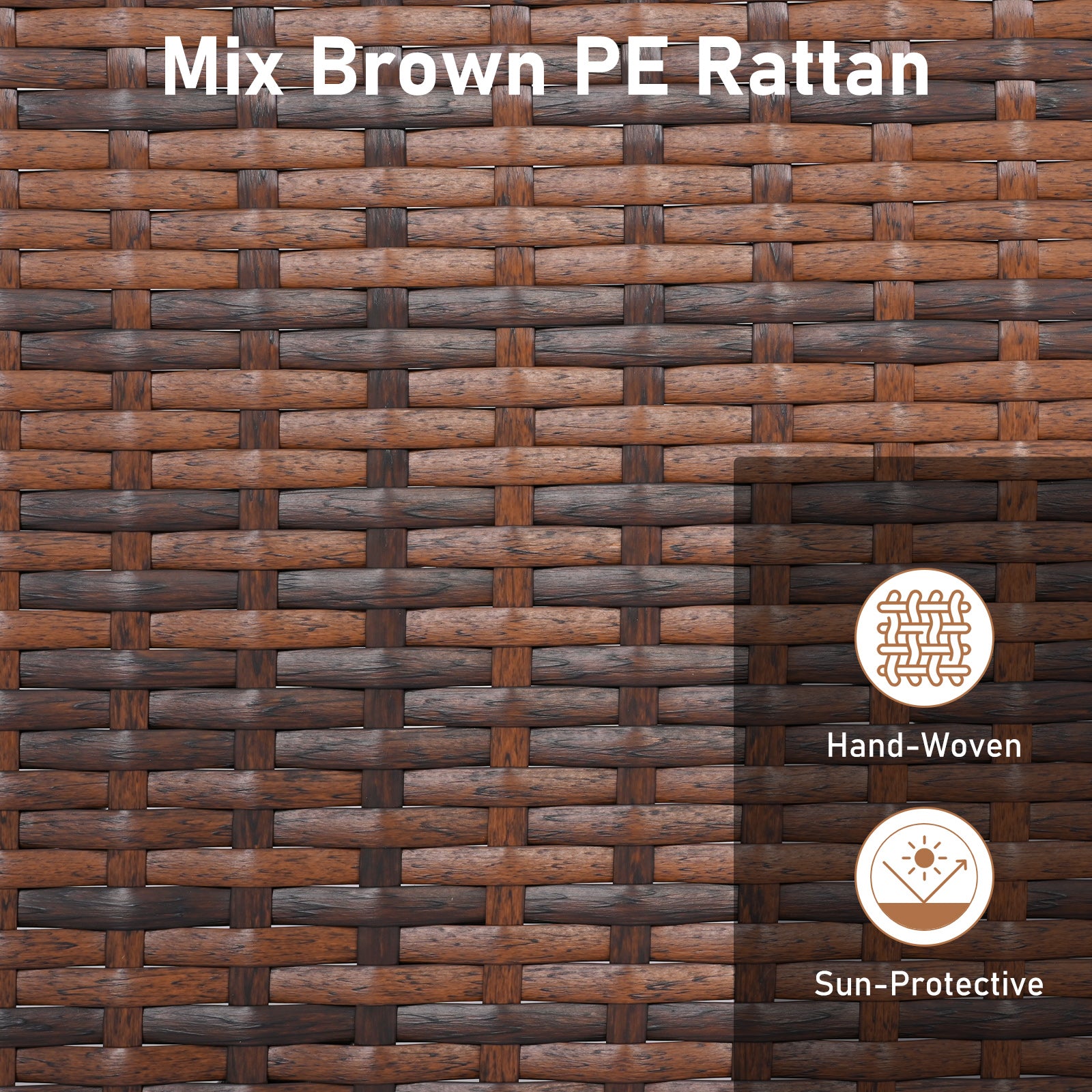 PE Rattan Wicker Ottomans, Set of 2, Removable Cushions, Beige Outdoor Seating & Patio Chairs at Gallery Canada